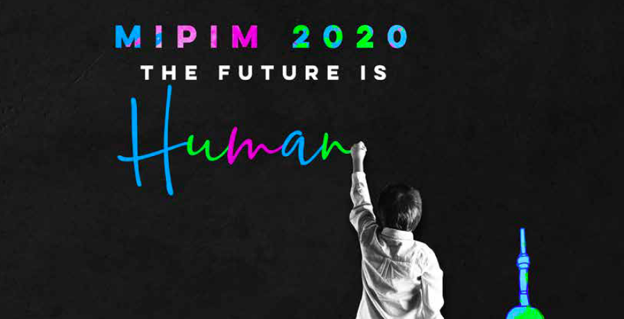 Plakat som markedsfører arrangementet MIPIM 2020